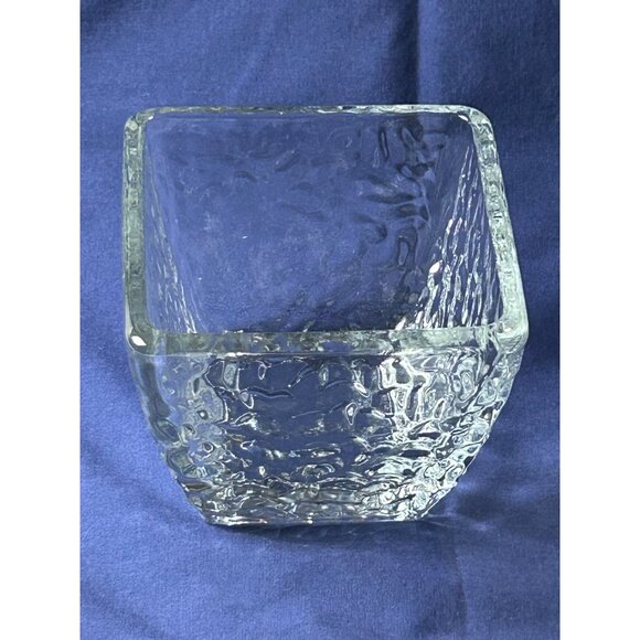 Disaronno Heavy Textured Glass Square Liqueur/Snack/Nut Dip bowl Barware - Picture 1 of 8